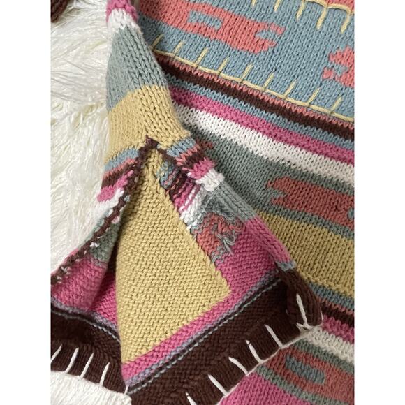 Country Shop novelty pullover sweater Southwest Theme Cactus Horses M/L - Picture 3 of 9